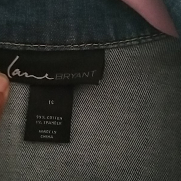 Lane Bryant short jean jacket - Picture 3 of 5